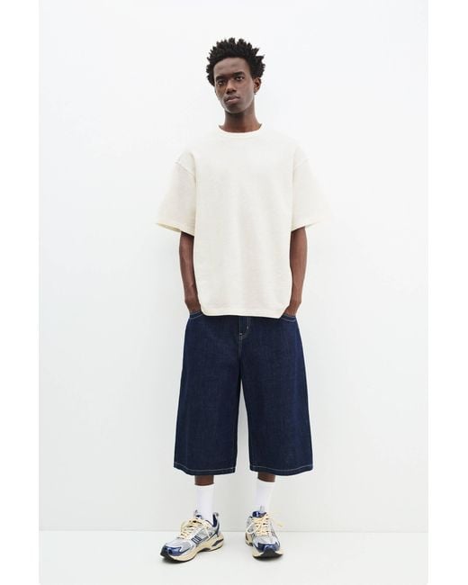 Pull&Bear Kurzarm-T-Shirt Struktur in White für Herren