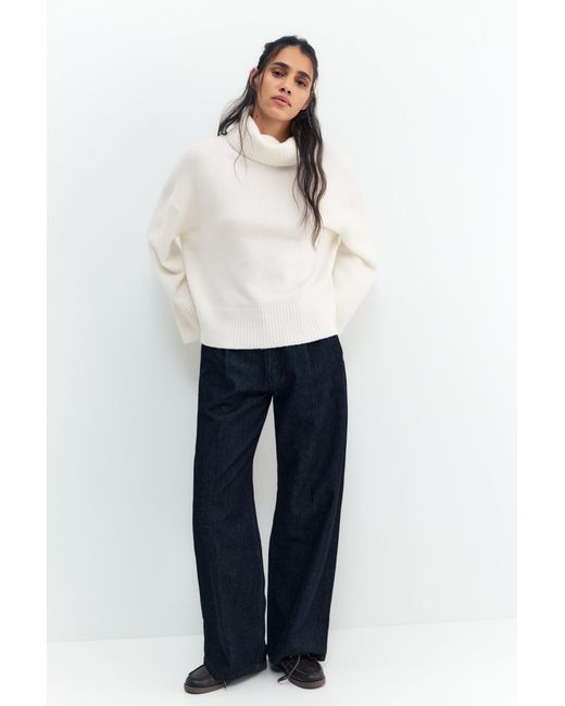 Pull&Bear Gray High Neck Jumper