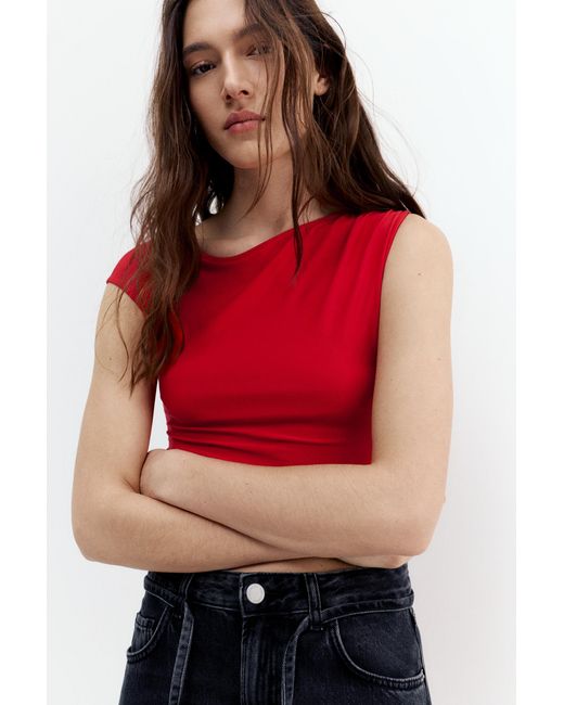 Pull&Bear Gathered Asymmetric Top