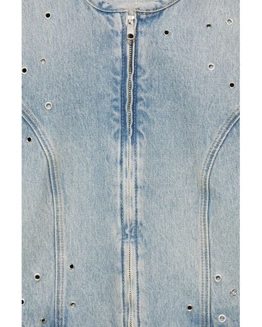 Veste Denim Œillets Pull&Bear en coloris Blue