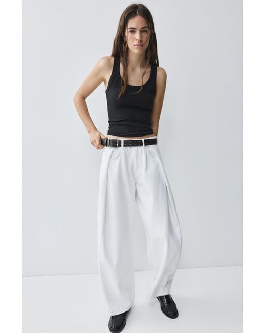 Pull&Bear Black Basic Tank Top
