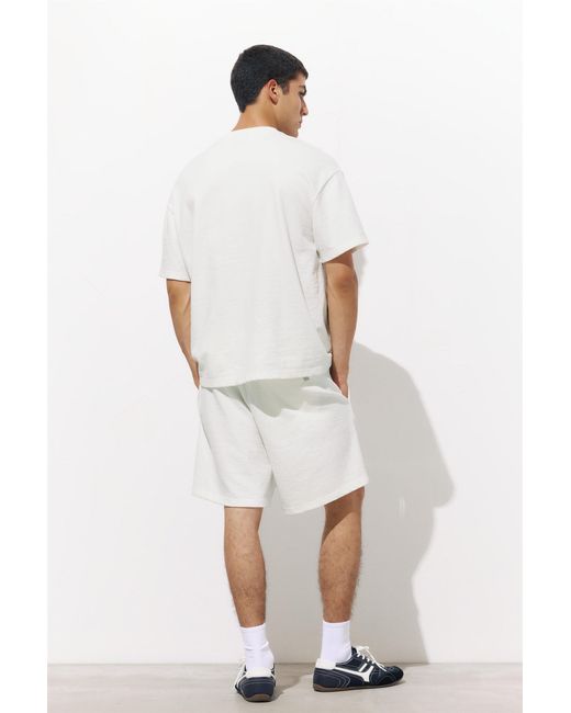 Pull&Bear White Bermuda Short Sweatpants for men