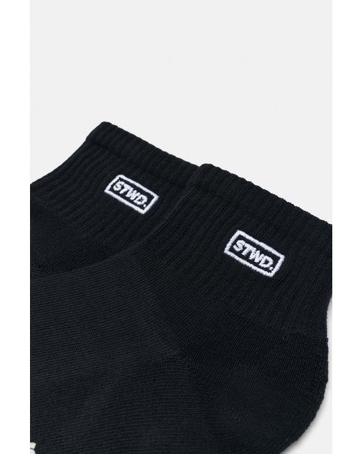 Pull&Bear Black Stwd Ankle Socks for men