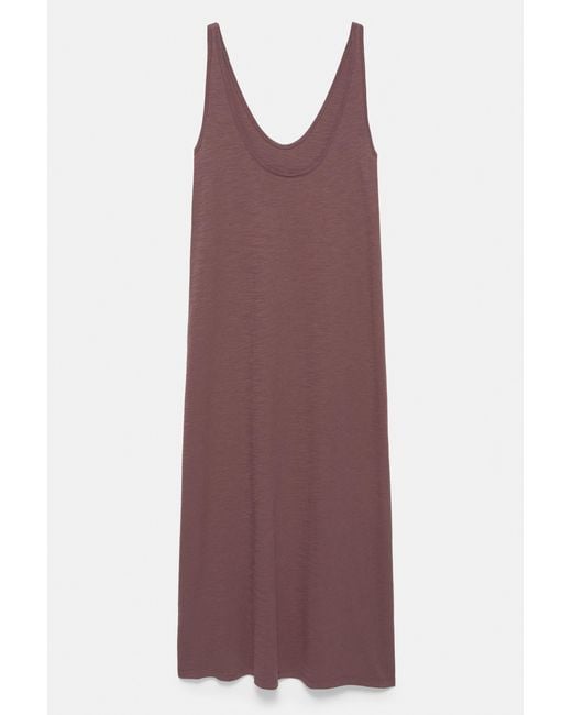 Pull&Bear Brown Strappy Midi Dress