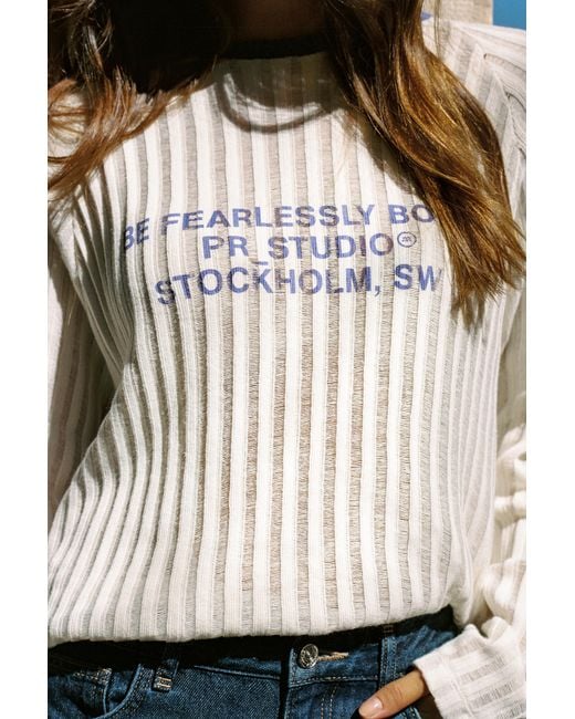 T-Shirt Maille Graphique Pull&Bear en coloris Black