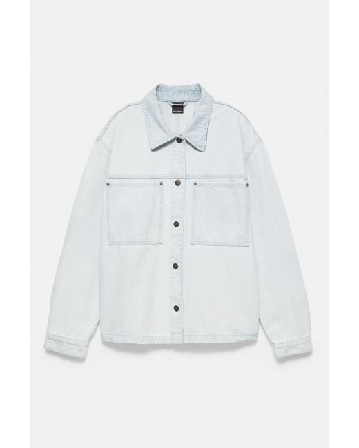Pull&Bear Multicolor Denim Overshirt for men
