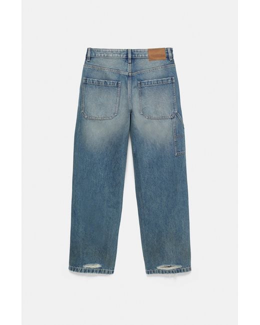 Jean Baggy Pull&Bear pour homme en coloris Black