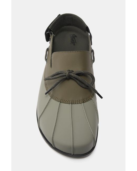 Pull&Bear Blue Lace-Up Clogs Stwd for men