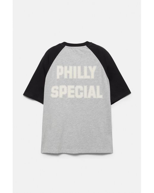 Pull&Bear Gray Nfl Philadelphia Eagles T-Shirt for men