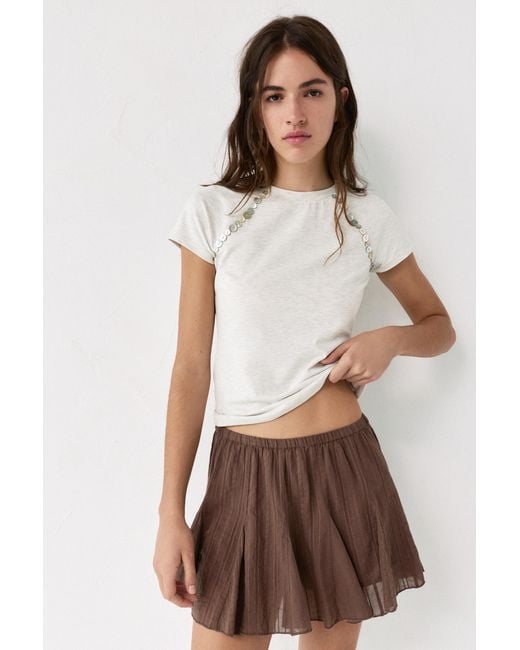 Pull&Bear Brown Mini Skirt