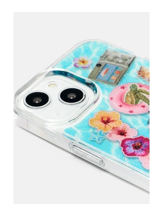 Pull&Bear Blue Sticker Iphone Case
