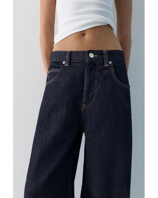 Pull&Bear Yellow Oversize Baggy Jeans
