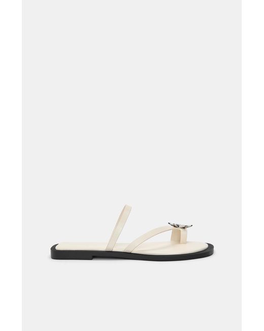 Pull&Bear Blue Embellished Flat Sandals