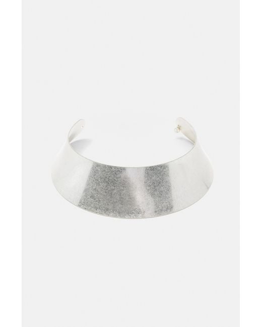 Pull&Bear Brede Gladde Choker in het Metallic