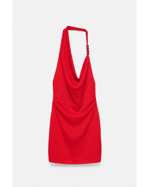 Pull&Bear Korte Rode Jurk in het Red