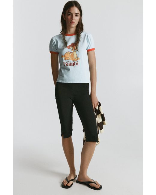 Pull&Bear Gray Bambi Regular T-Shirt