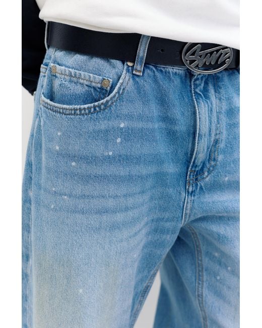 Jean Slim Bootcut Déchiré Pull&Bear pour homme en coloris Blue