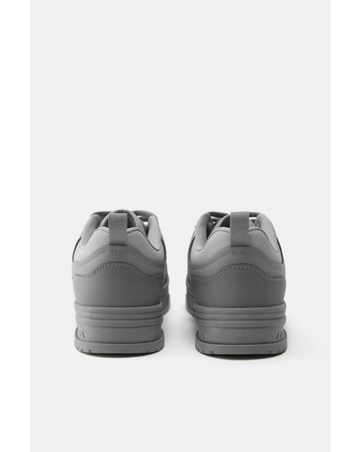 Pull&Bear Gray Stwd Multi-Piece Trainers for men