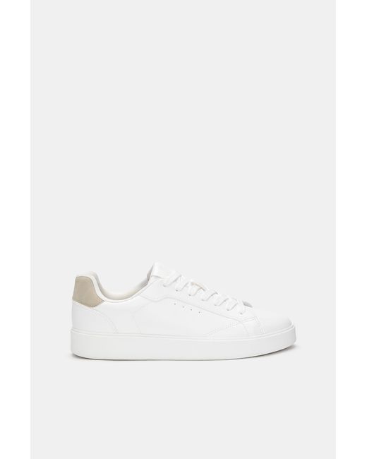Pull&Bear Black Casual Trainers With Detail for men