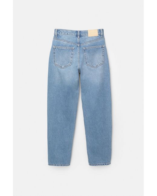 Pull&Bear Blue High-Waist Mom Jeans
