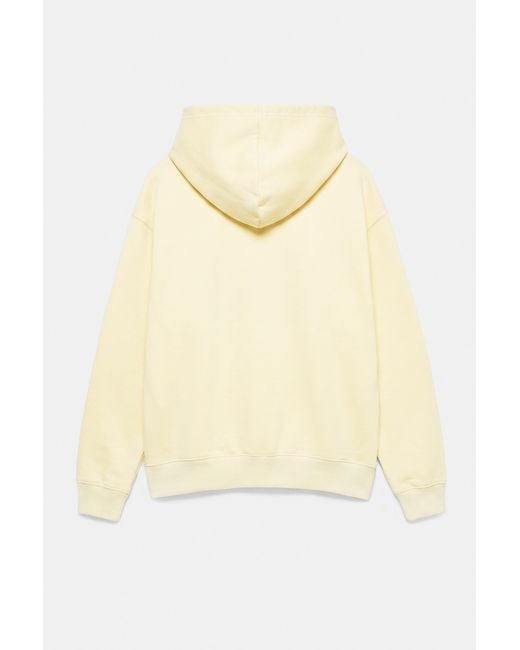 Pull&Bear Natural Basic Hooded Sweatshirt for men