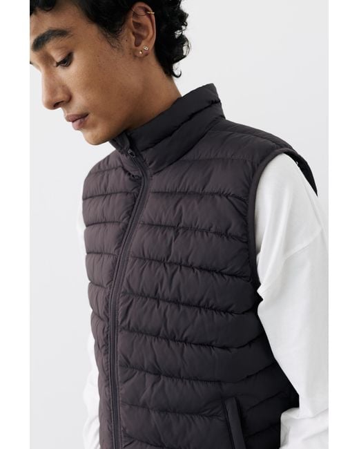 Pull&Bear Steppweste in Black für Herren