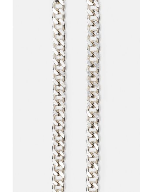 Pull&Bear Multicolor Stwd Double Chain Necklace for men