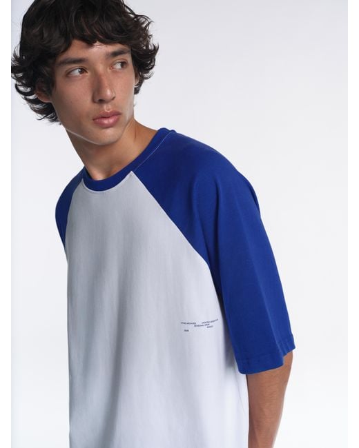 Pull&Bear Red Stwd Raglan Sleeve T-Shirt for men