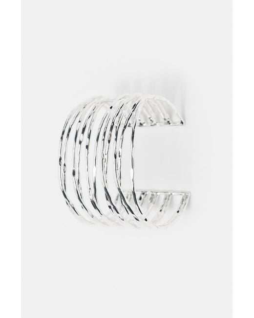 Bracelet Manchette Multirang Pull&Bear en coloris White