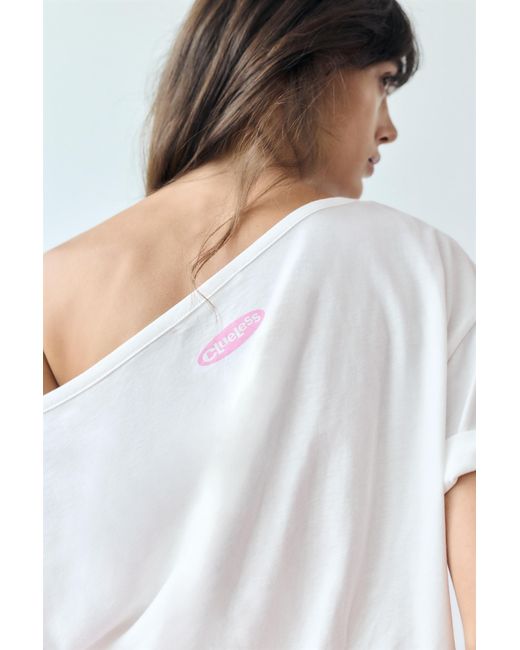 Pull&Bear Blue Clueless Asymmetric T-Shirt