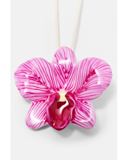 Pull&Bear Pink Floral Necklace