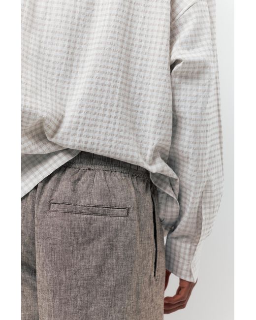 Pantalon Jogger En Lin Pull&Bear pour homme en coloris Gray