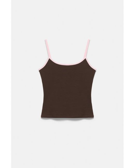 Pull&Bear Blue Thin-Strap Top