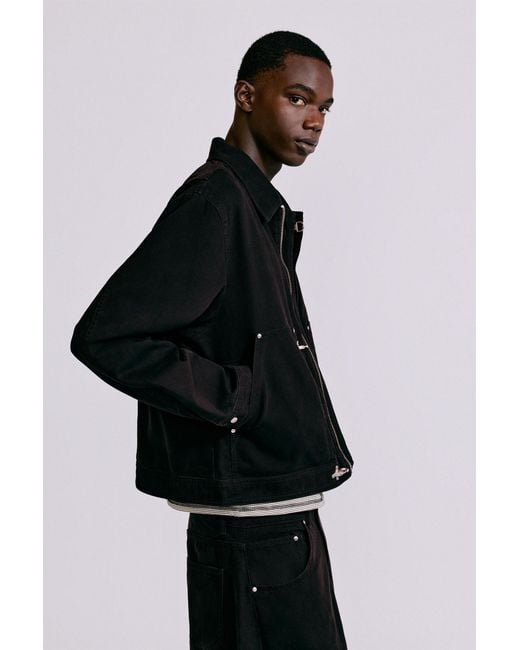 Giacca Con Alamari di Pull&Bear in Black da Uomo