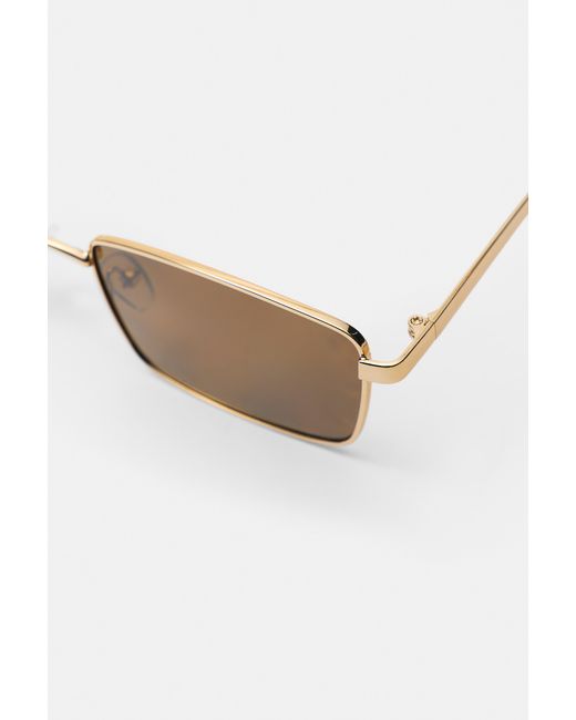 Pull&Bear White Metallic Sunglasses for men