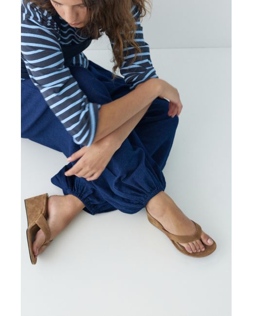 Pull&Bear White Wedge Sandals