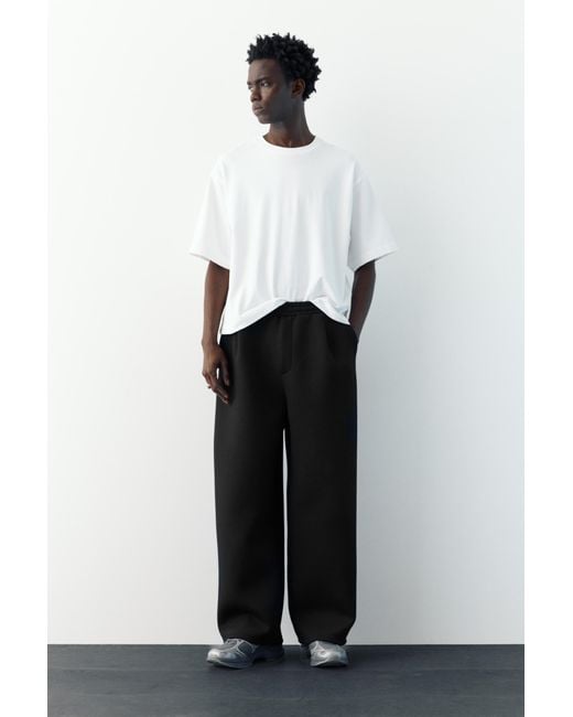 Pull&Bear Balloon Fit Joggingbroek in het Black voor heren
