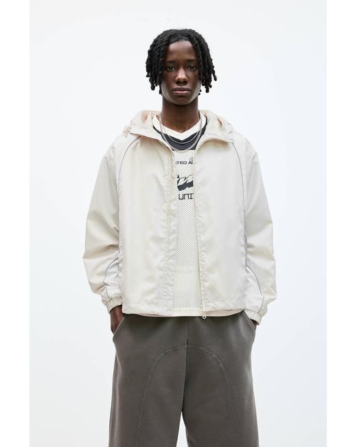Pull&Bear Stwd-Regenjacke Colour-Block in White für Herren