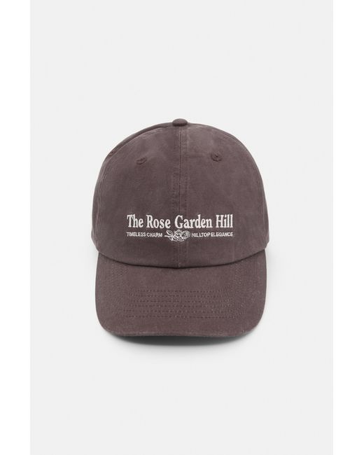 Pull&Bear Brown Embroidered Cap for men