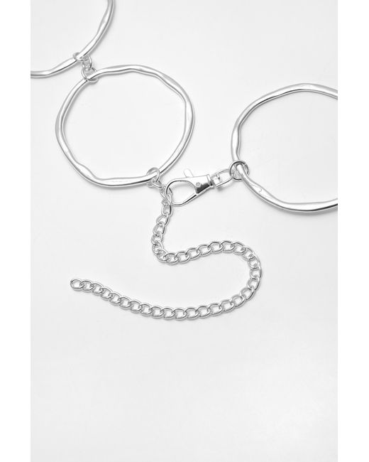 Pull&Bear Metallic Belt With Circles