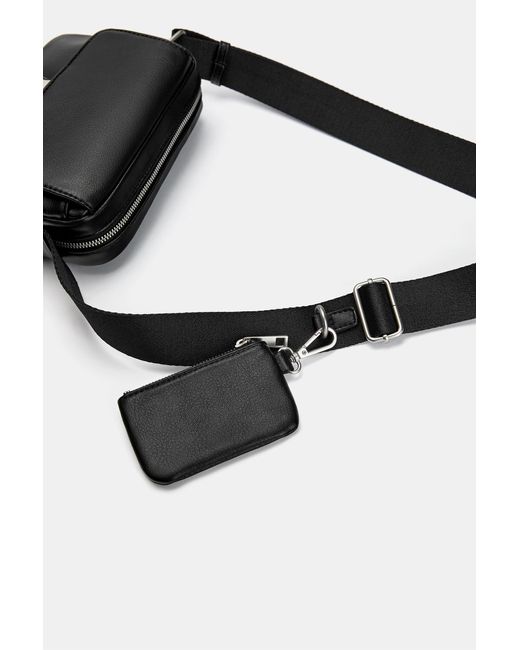 Pull&Bear Umhängetasche Mit Schnalle in Black für Herren