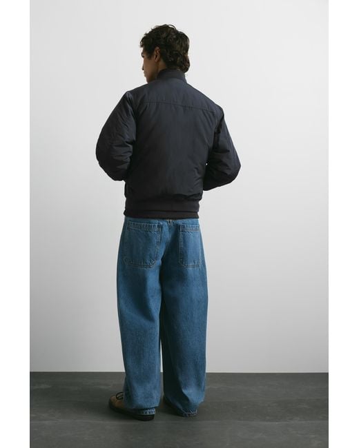 Bomber Imbottito di Pull&Bear in Black da Uomo