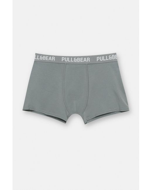 Pack De 3 Boxers Gris Pull&Bear pour homme en coloris Gray