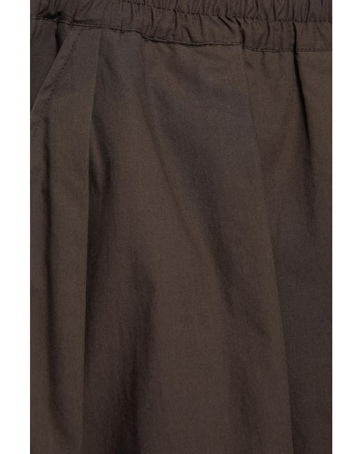 Pull&Bear Brown Long Poplin Skirt