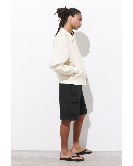Pull&Bear Blue Ripstop Cargo Bermuda Shorts for men