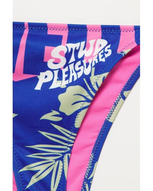 Pull&Bear Blue Pleasures X Stwd Bikini Bottoms