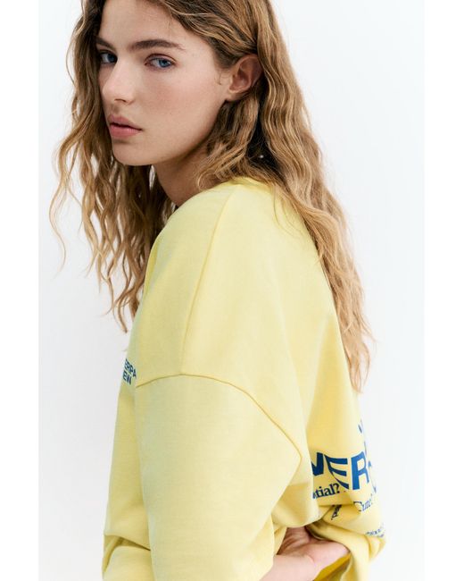Pull&Bear Yellow Chair Graphic T-Shirt