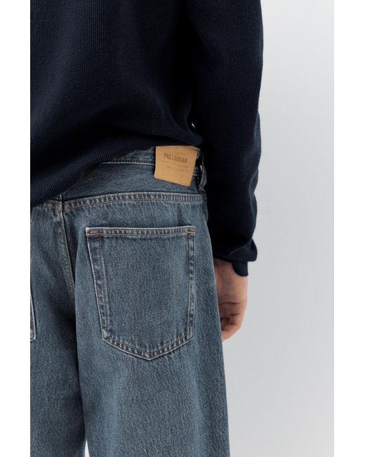 Pull&Bear Blue Standard Jeans for men