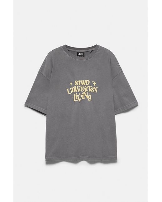 Pull&Bear Red Stwd Unwritten Living T-Shirt for men