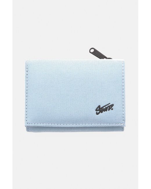 Pull&Bear Blue Stwd Fabric Wallet for men